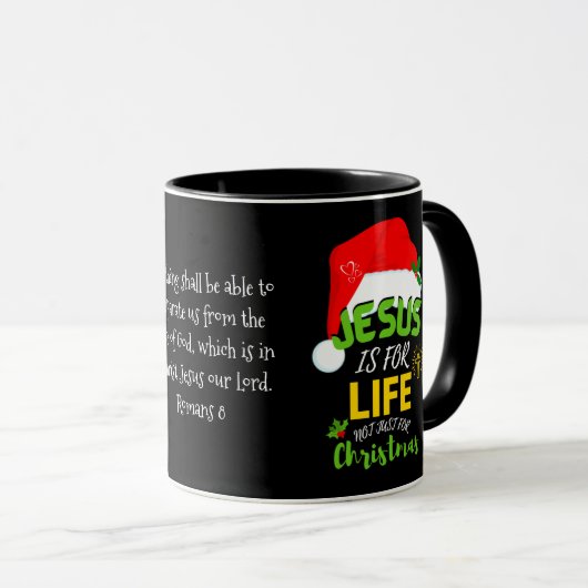 イエス様はクリスマスだけではない人生のためだ マグカップ (正面右)