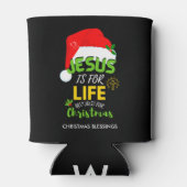 イエス様はクリスマスだけではない人生のためだ 缶クーラー (裏面)