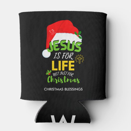 イエス様はクリスマスだけではない人生のためだ 缶クーラー (裏面)