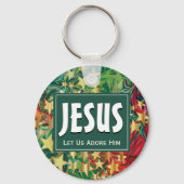 イエス様はクリスマスを愛してあげよう キーホルダー (正面)