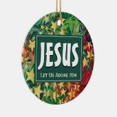 イエス様はクリスマスを愛してあげよう セラミックオーナメント (右)