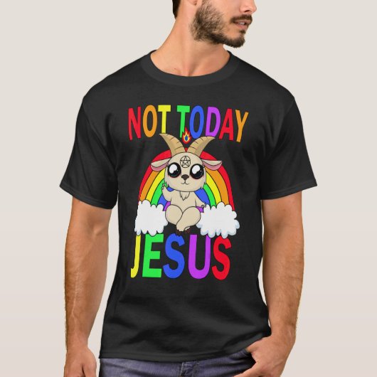 イエス様は今日はダメ Tシャツ (正面)