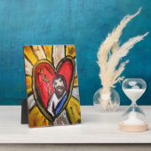 イエス様は光の輝きを放つ フォトプラーク (側面)