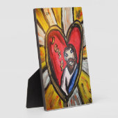 イエス様は光の輝きを放つ フォトプラーク (側面)