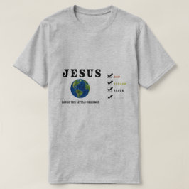 イエス様は子どもたちの世界を愛している Tシャツ