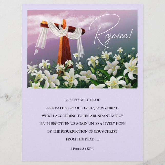 イエス様は復活した！イースターチャーチブルティン (正面)