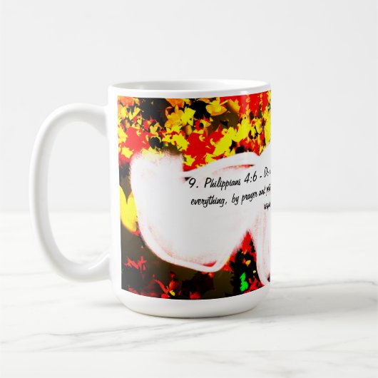 イエス様は心配と不安なビートを抱えている コーヒーマグカップ (左)