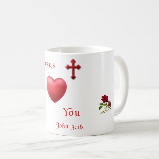 イエス様は愛されている コーヒーマグカップ (正面右)