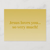 イエス様は愛してるのだからハガキよ! ポストカード (正面)