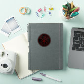 イエス様は救う、信仰を持て - キロイ十字架 (赤) シール (iPadカバー)