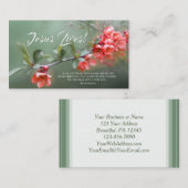 イエス様は春の花聖書の復活祭を生きる 名刺 (正面/裏面)