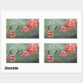 イエス様は春の花聖書の復活祭を生きる 長方形シール (シート)