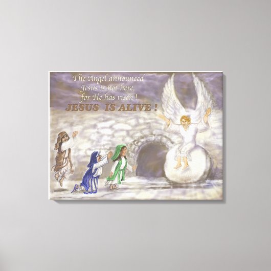 イエス様は生き生きとしたキャンバス キャンバスプリント (正面)