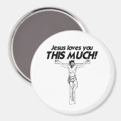 イエス様は皆さんを愛し続ける – .png マグネット (正面/裏面)