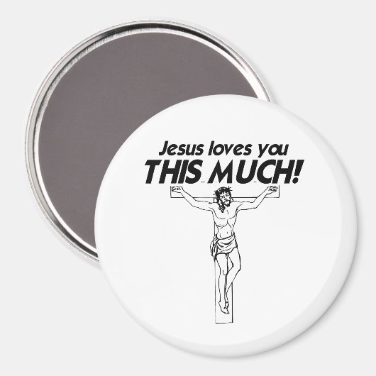 イエス様は皆さんを愛し続ける – .png マグネット (正面/裏面)