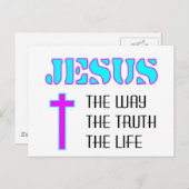 イエス様は真実の人生の道 ポストカード (正面/裏面)