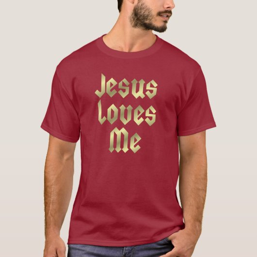 イエス様は私のシャツを愛している Tシャツ (正面)