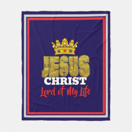 イエス様は私の人生の主であるクリスチャンである フリースブランケット