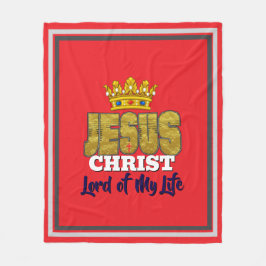 イエス様は私の人生の主であるクリスチャンである フリースブランケット