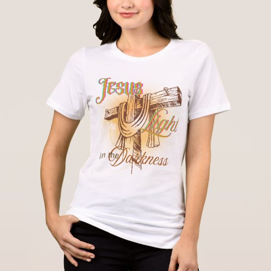 イエス様は私の光 - ハロウィンTシャツ トライブレンドＴシャツ (正面)