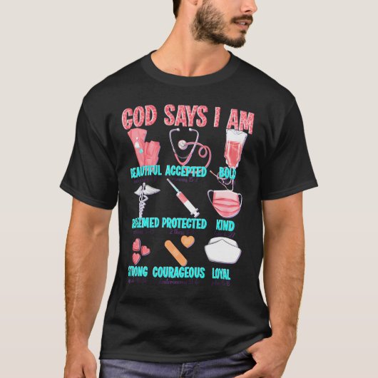 イエス様は私の地獄を愛している Tシャツ (正面)