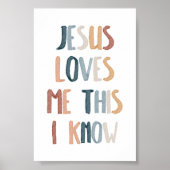 イエス様は私を愛している。私が知っているポスター ポスター (正面)