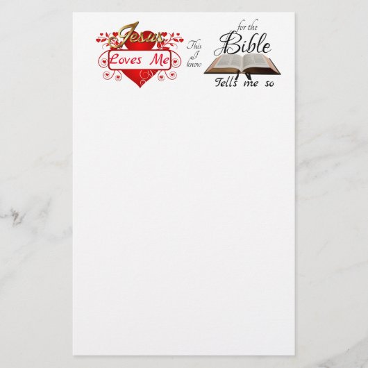 イエス様は私を愛してる私が知ってる… 便箋 (正面)