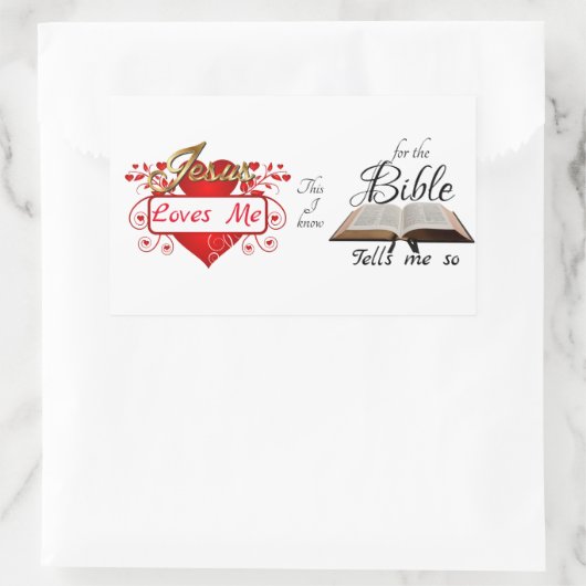 イエス様は私を愛してる私が知ってる… 長方形シール (バッグ)