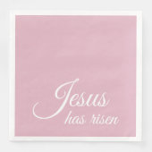 イエス様は立ち上がった | カスタムピンククリスチャン・イースター (正面)