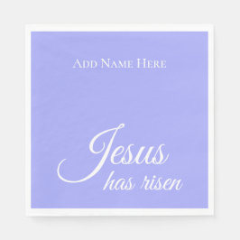 イエス様は紫のカスタムキリスト教の復活祭を復活させた スタンダードランチョンナプキン