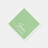 イエス様は緑のエレガントキリスト教復活祭 スタンダードカクテルナプキン (角)