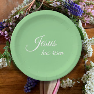 イエス様は緑のキリストエレガント教の復活祭を復活させた ペーパープレート