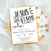 イエス様は芸術教会のイースターの日の出のサービスを復活させた 招待状