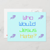 イエス様は誰を憎むだろうか。 ポストカード (正面/裏面)