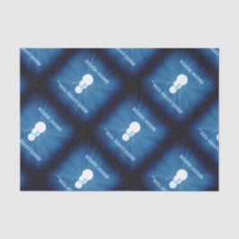 イエス様は雪が大好き！クリスチャン雪だるまブルー 薄葉紙