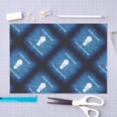 イエス様は雪が大好き！クリスチャン雪だるまブルー 薄葉紙 (クラフト)