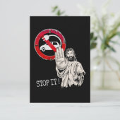 イエス様は電気自動車にノーと言う サンキューカード (スタンド正面)