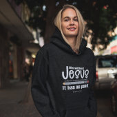 イエス様は?ダメだ!クリスチャン引用文ウィメンズダーク パーカ