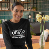 イエス様は？ダメだ！クリスチャン引用文ウィメンズダーク Tシャツ