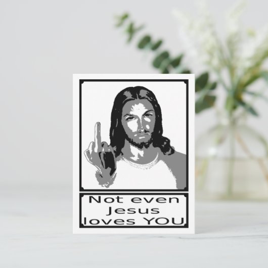 イエス様も君を愛していない ポストカード (スタンド正面)