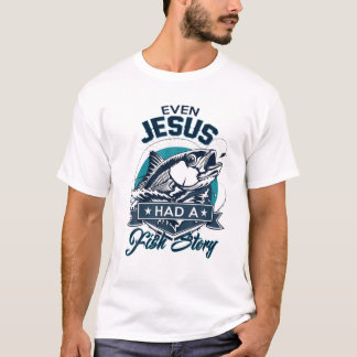 イエス様も魚の話を聞いた – クリスチャンは魚を愛する Tシャツ