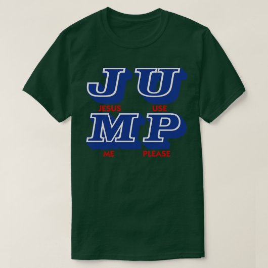 イエス様を使って下さい Tシャツ (デザイン正面)