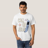 イエス様を呼びなさい - レトロ信仰デザイン Tシャツ (正面フル)