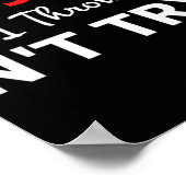 イエス様を試してみて下さいTシャツを試さないで下さい ポスター (角)