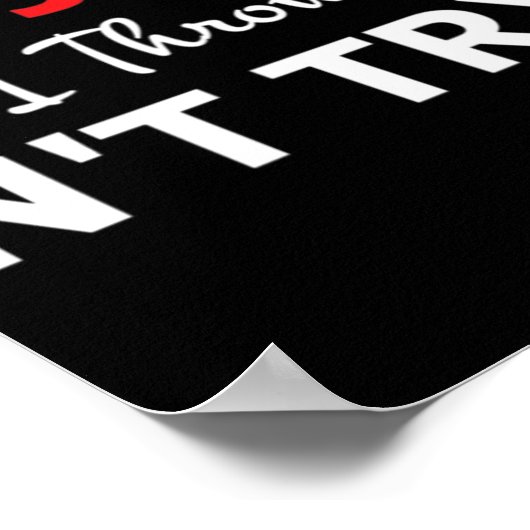 イエス様を試してみて下さいTシャツを試さないで下さい ポスター (角)