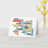 イエス様を通して… カード (黄色い花)