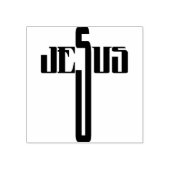 イエス様クロスシルエットアートスタンプ ラバースタンプ (インプリント)