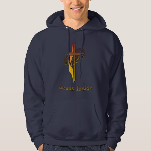 イエス様クロスTシャツ パーカ (正面)