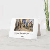 イエス様グリーティングカードの誕生 カード (裏面)