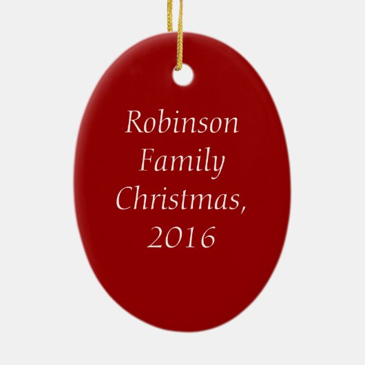 イエス様シーズンの理由パーソナライズされたオーナメント セラミックオーナメント (裏面)